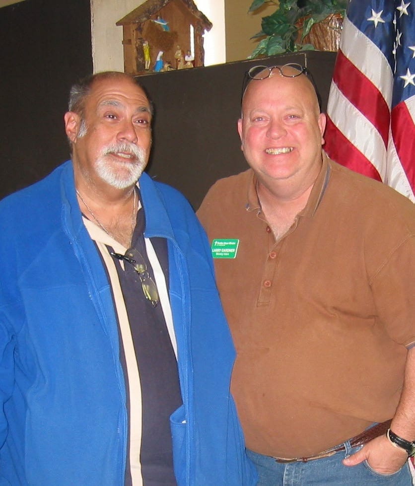 Larry (right) with Matthew, another recent NLF grad.