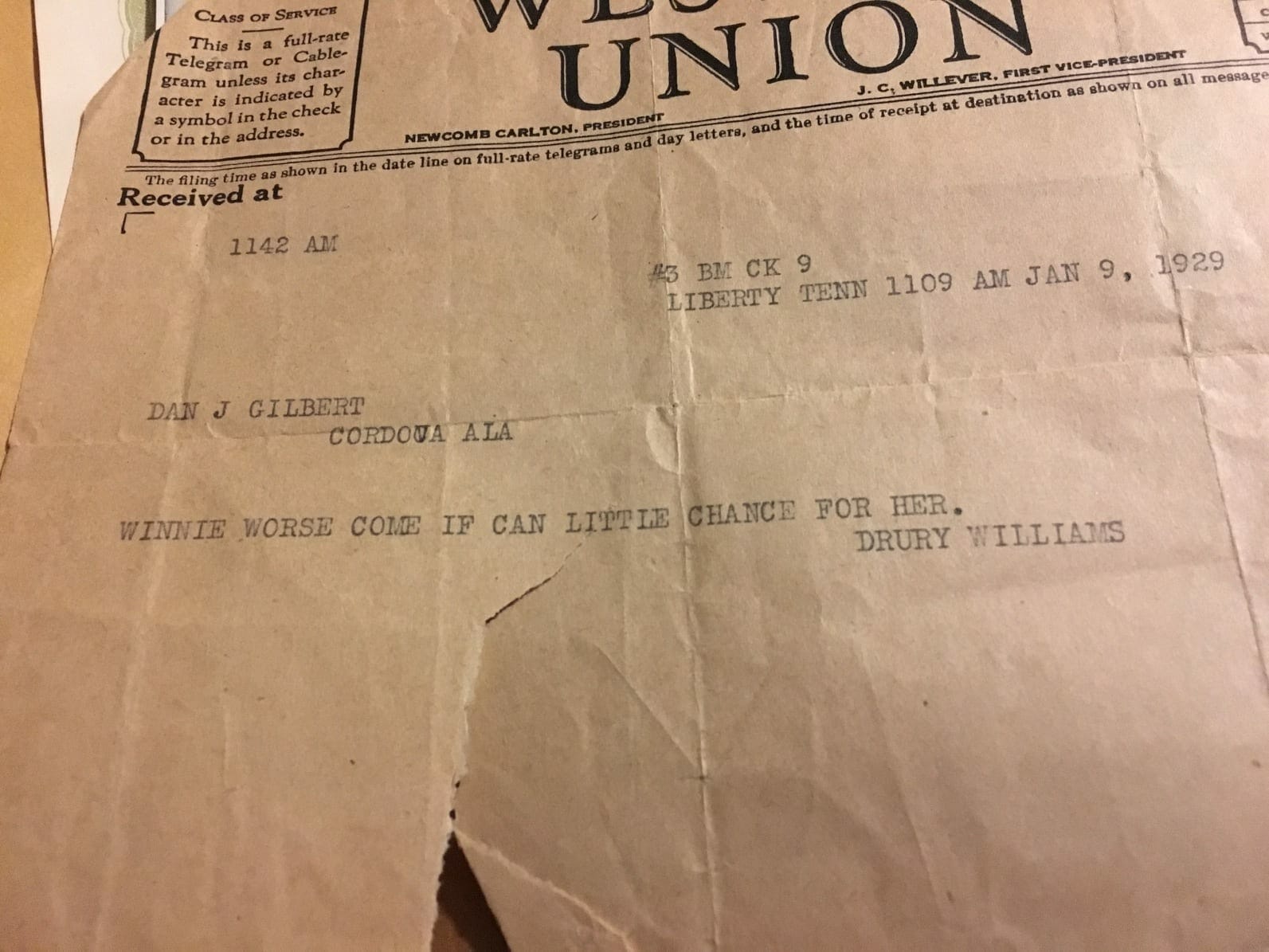 Last Chance Western Union